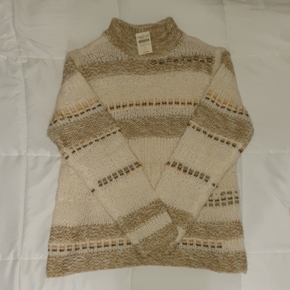 Coldwater Creek women's sweater size S NWT cream